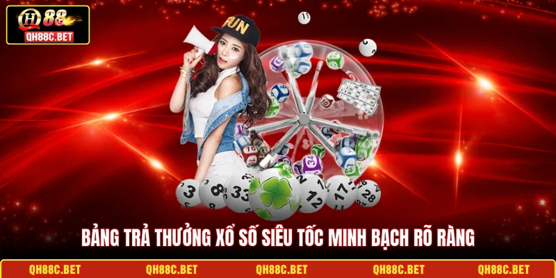 Bảng trả thưởng xổ số siêu tốc minh bạch rõ ràng