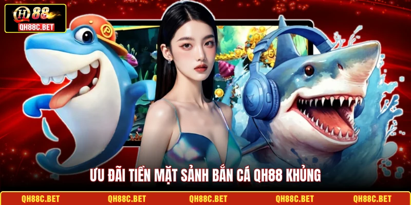 Ưu đãi tiền mặt sảnh bắn cá QH88 khủng